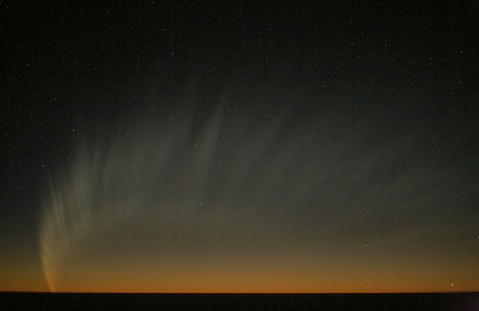 La queue de la comète McNaught