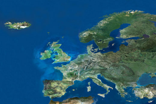 L'Europe vue par le spectromètre imageur Meris